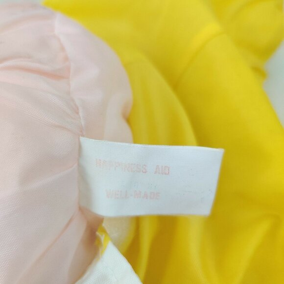 Vintage Happiness Aid Doll by Well Made Toys Yellow Outfit Parachute Nylon Toy - Picture 9 of 11